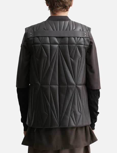 Moncler + Rick Owens Geocamo Flight Nappa Leather Gilet view 12