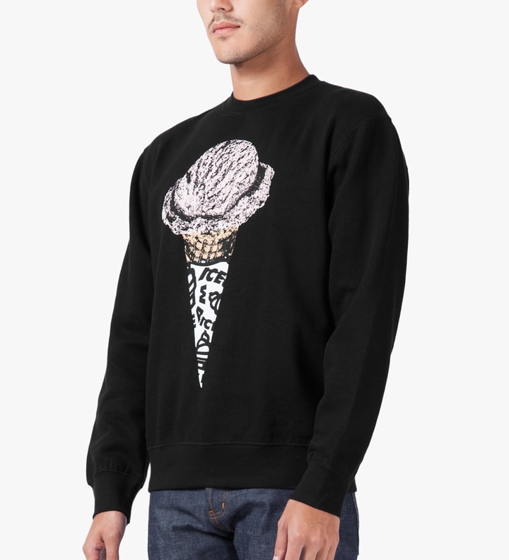 Black Lux Cone Crewneck Sweater Placeholder Image