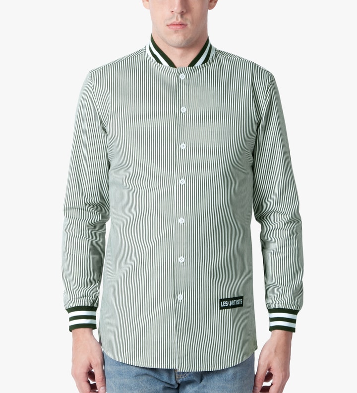 White Wang 83 Oxford Baseball Shirt Placeholder Image