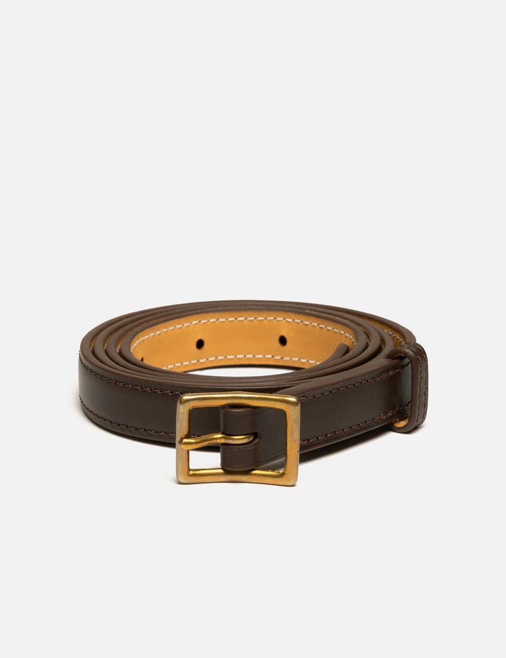 Kaptain Sunshine Narrow Calf Leather Belt