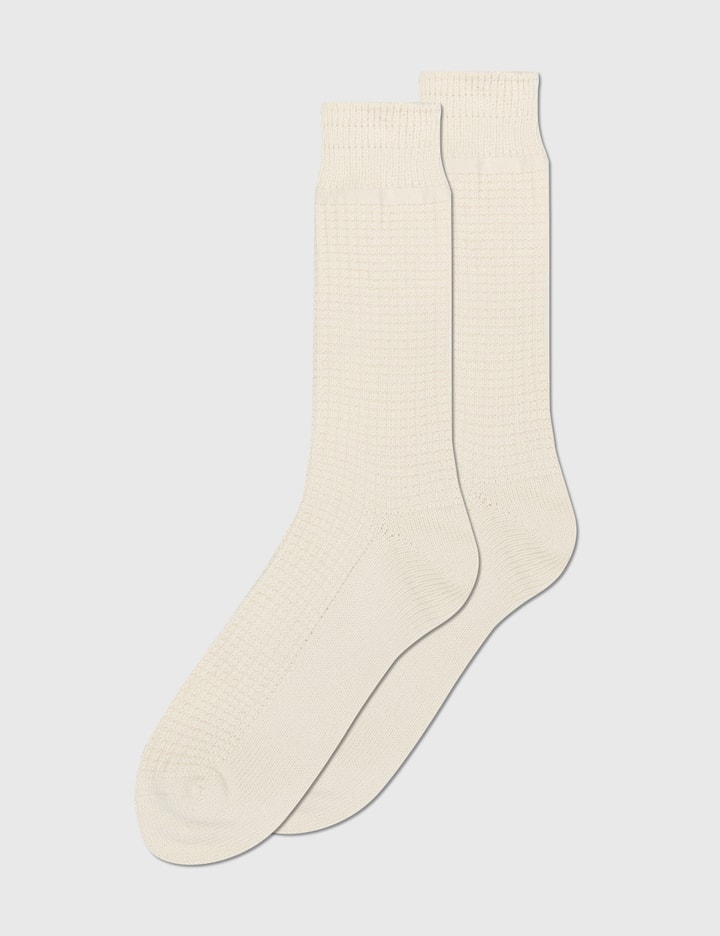 Cotton Waffle Crew Socks Placeholder Image