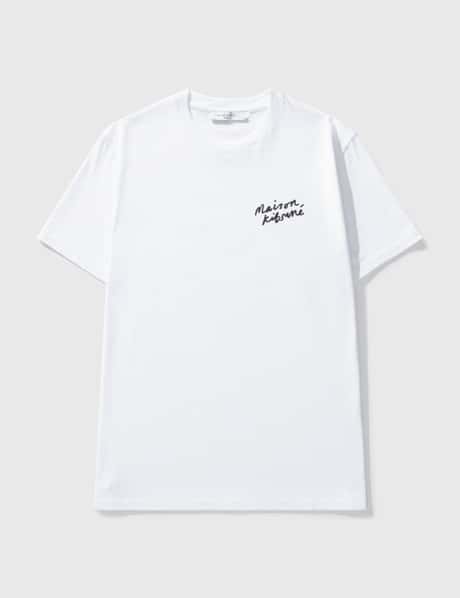 Maison Kitsune 미니 핸드라이팅 클래식 티셔츠