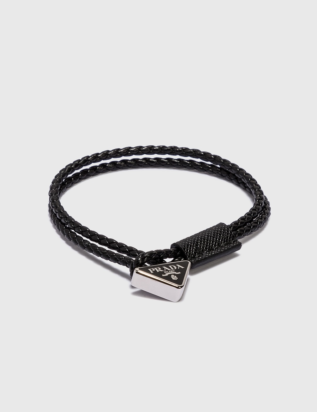 Prada - Braided Nappa Leather Bracelet | HBX - Globally Curated Fashion and  Lifestyle by Hypebeast