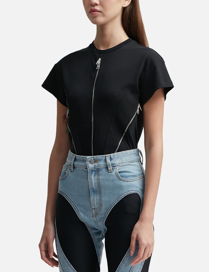 Zipped Jersey Bodysuit Placeholder Image