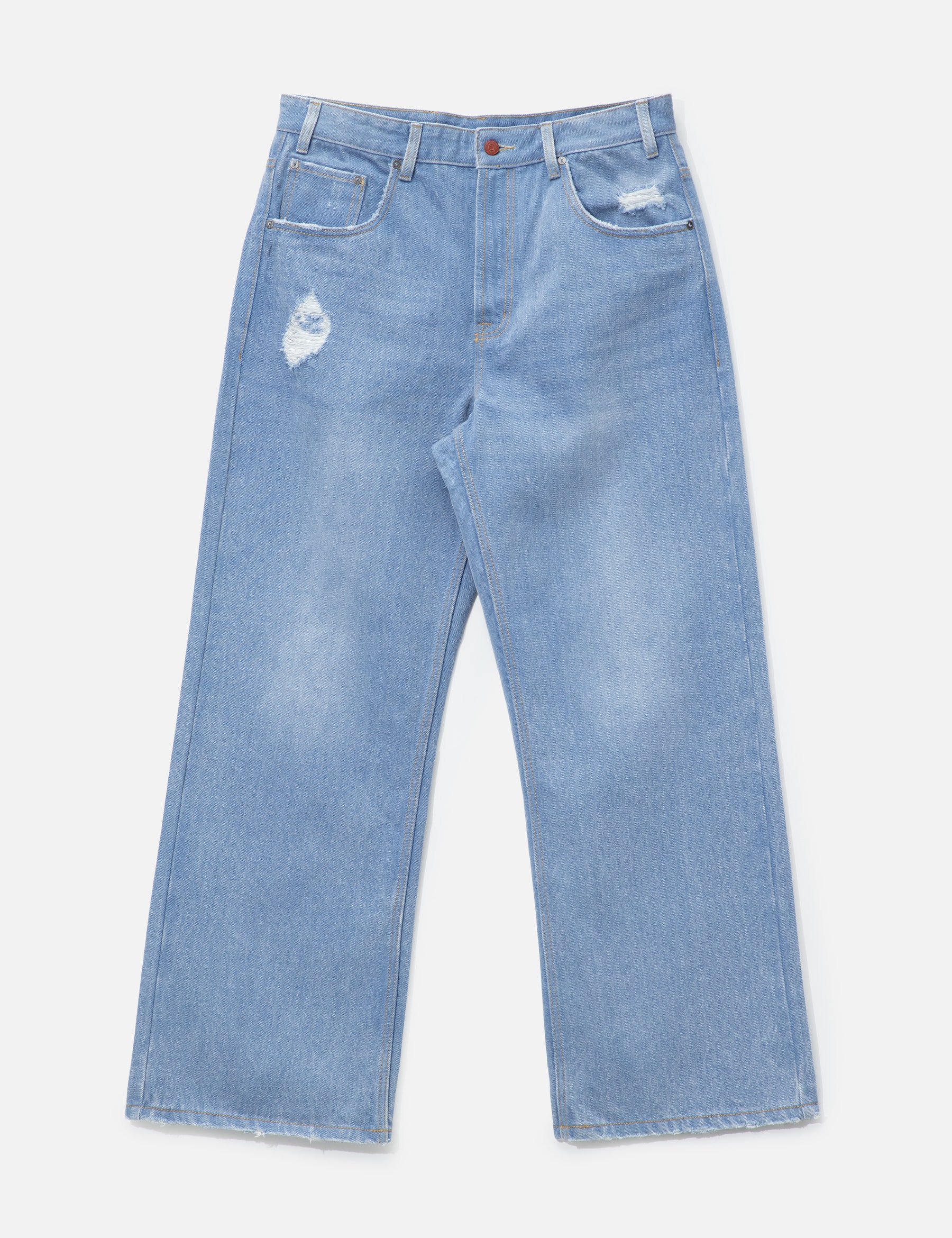 Light Blue Straight Leg Denim view 16