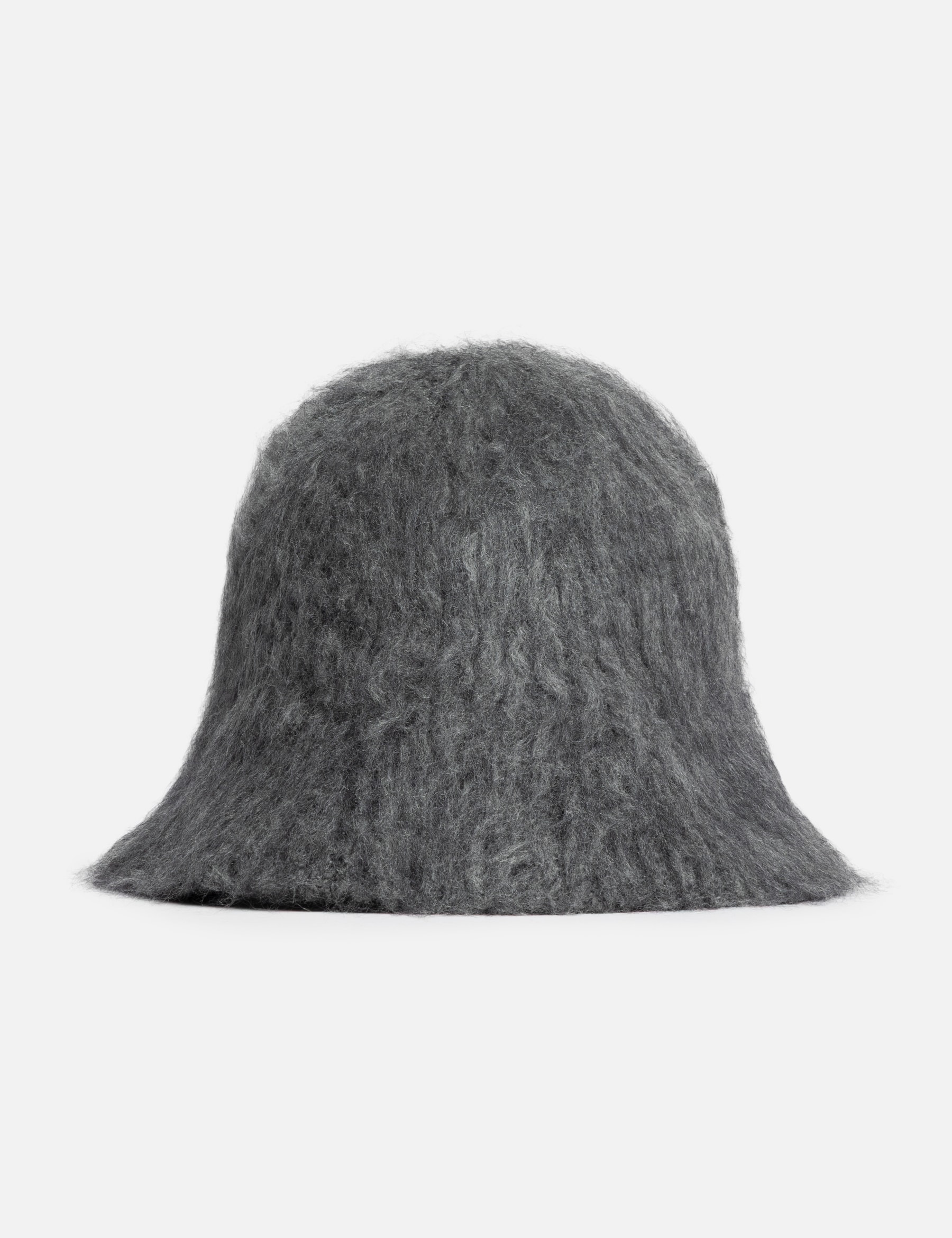 Grey Mohair Ami Bucket Hat view 12