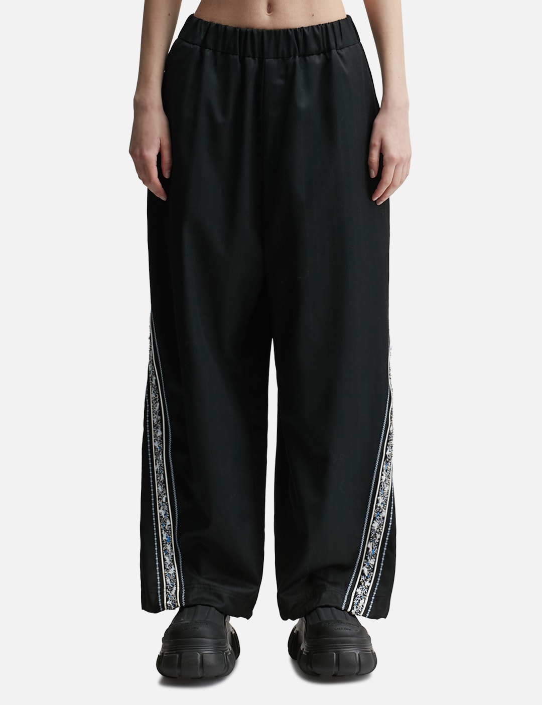 Check Silk Pyjama Trousers in Dark birch brown - Women | Burberry® Official