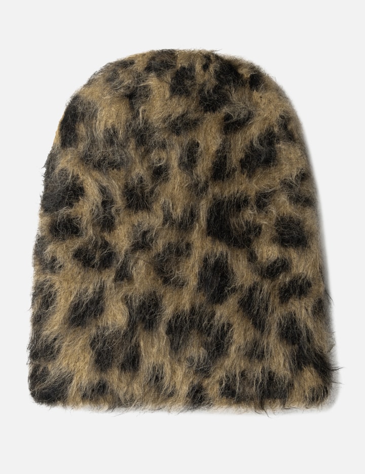 MOHAIR CB LEOPARD PRINT BEANIE Placeholder Image