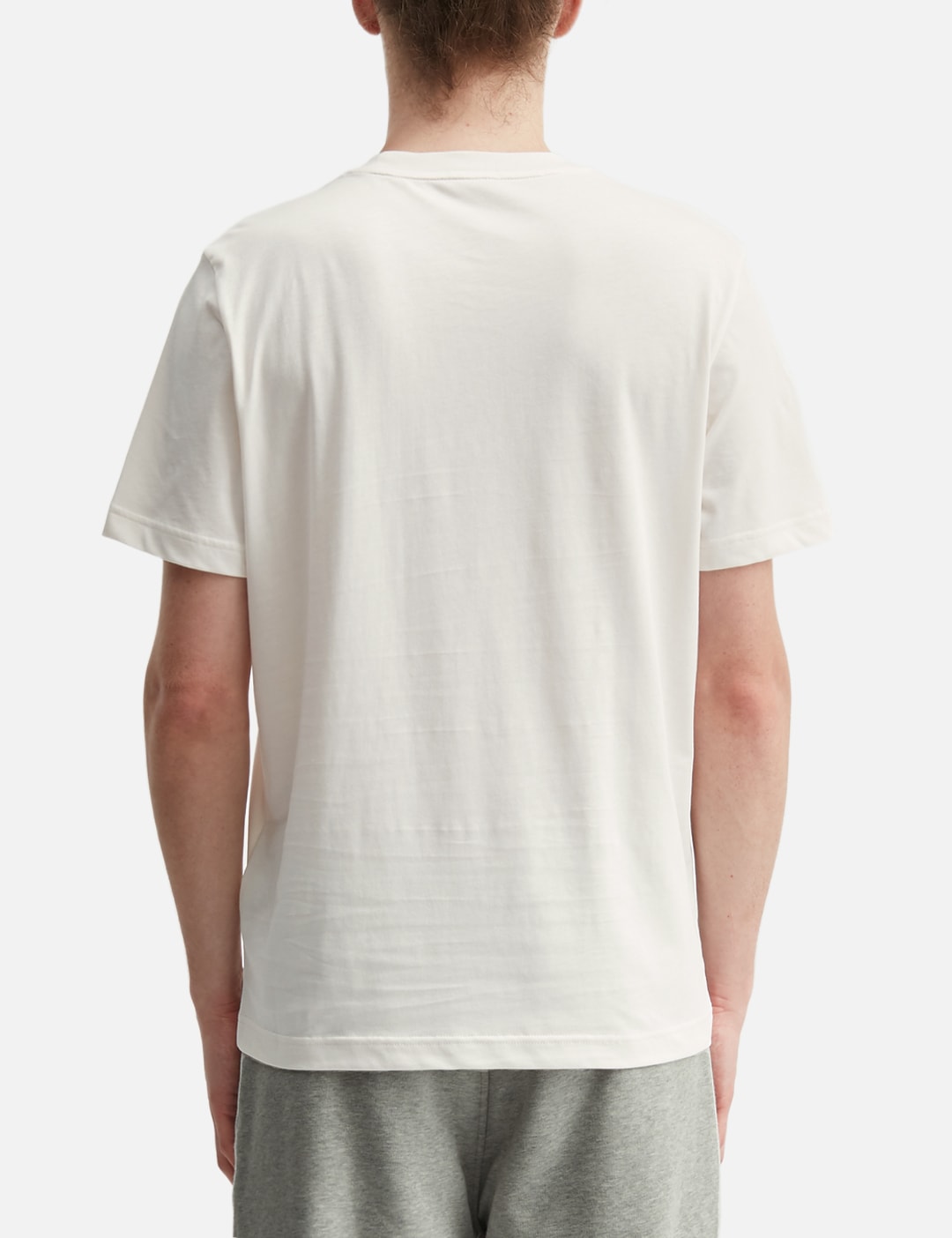 Embroidered Tricolor Logo Cotton T-Shirt view 19