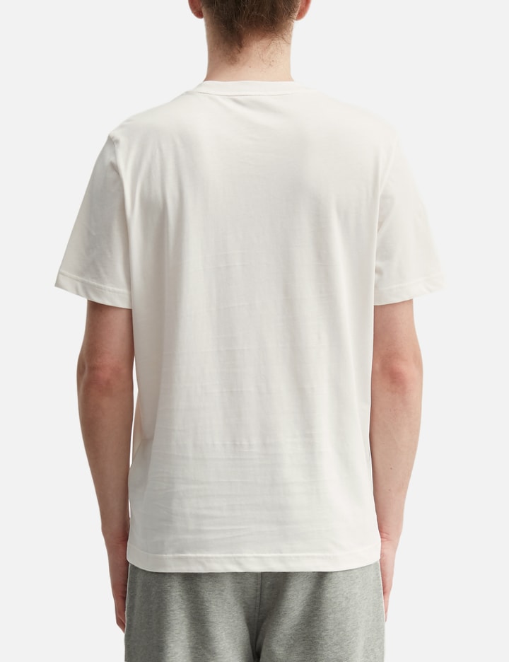 Embroidered Tricolor Logo Cotton T-Shirt view 4