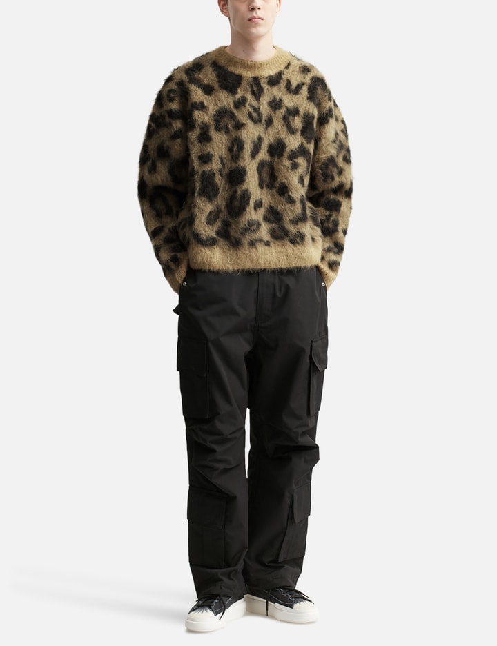 LEOPARD KNIT SWEATSHIRT Placeholder Image