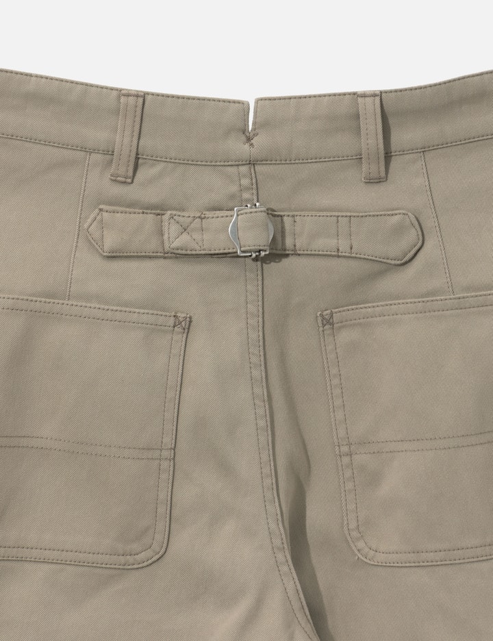 COOR Cinched Back Embossed Washed Curved Pants