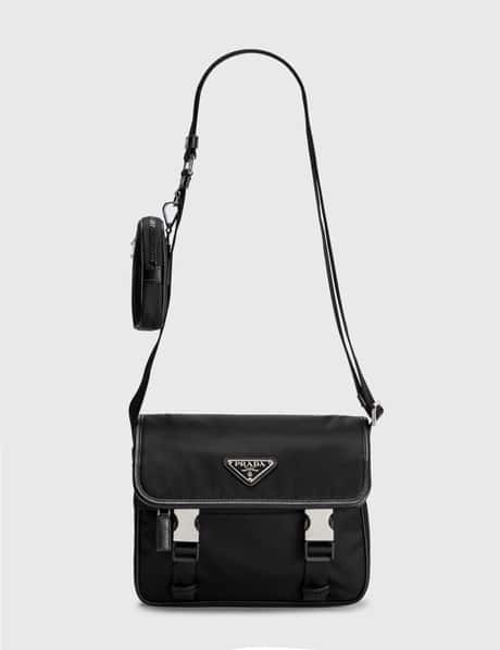 Prada Re-Nylon And Saffiano Leather Shoulder Bag