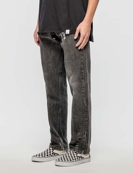 Warren Lotas - Distressed Levis 554 Jeans With White Hammer | HBX 