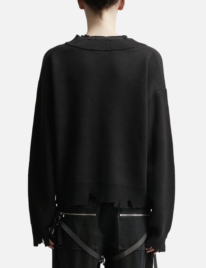 Staff Uniform Distressed Knit Layered Sweater Placeholder Image