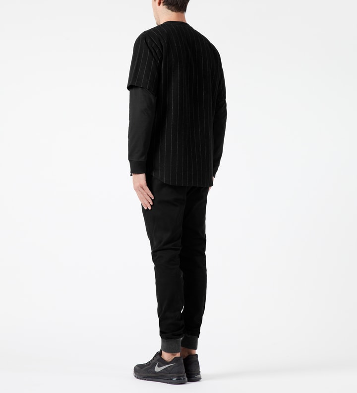 Black Stripe Baseball S/S Shirt Placeholder Image