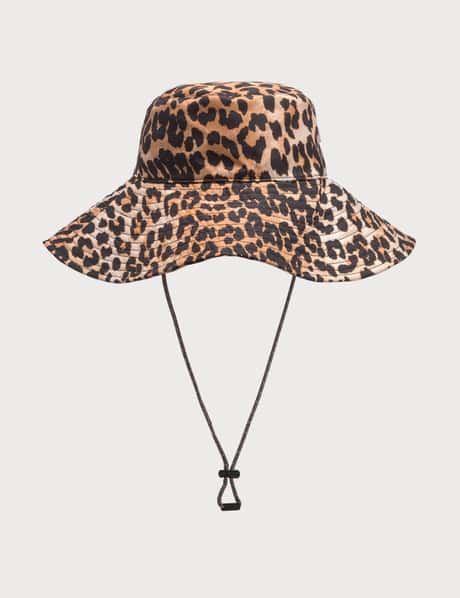 Ganni - Leopard Print Bucket Hat | HBX display picture 3