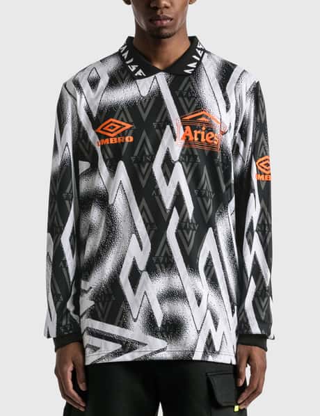 Aries Aries x Umbro Long Sleeve Football Jersey HBX
