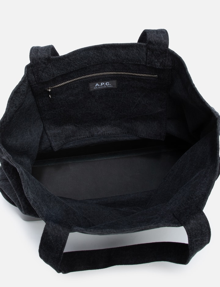 Shop Apc Axel Denim Tote Bag In Black