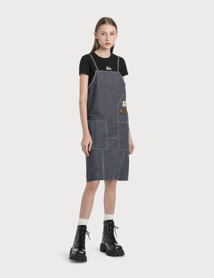 stussy denim dress Stussy Webster Patchwork Denim One Piece Dress Style#211207 SIZE 7 NWT