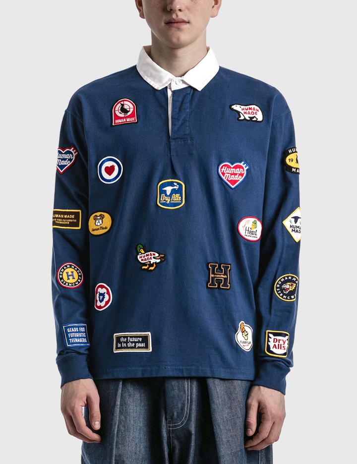 Human Made - Human Made Patch Rugby Shirt | HBX - Globally 