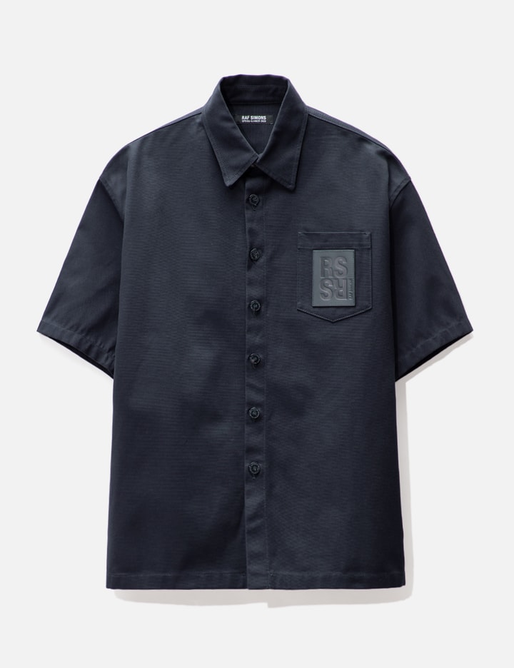 Oversized Short Sleeve Denim Shirt Placeholder Image