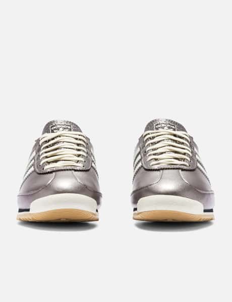 adidas gazelle silver green womens Black / 10
