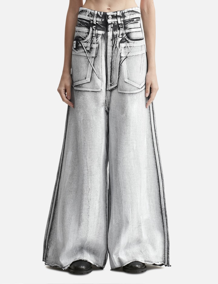 Lựu Dạn Radiation Dumpster Denim Jeans In Gray