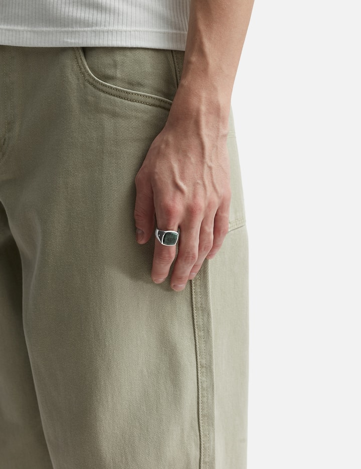 Shop Tom Wood Cushion Green Marble Ring