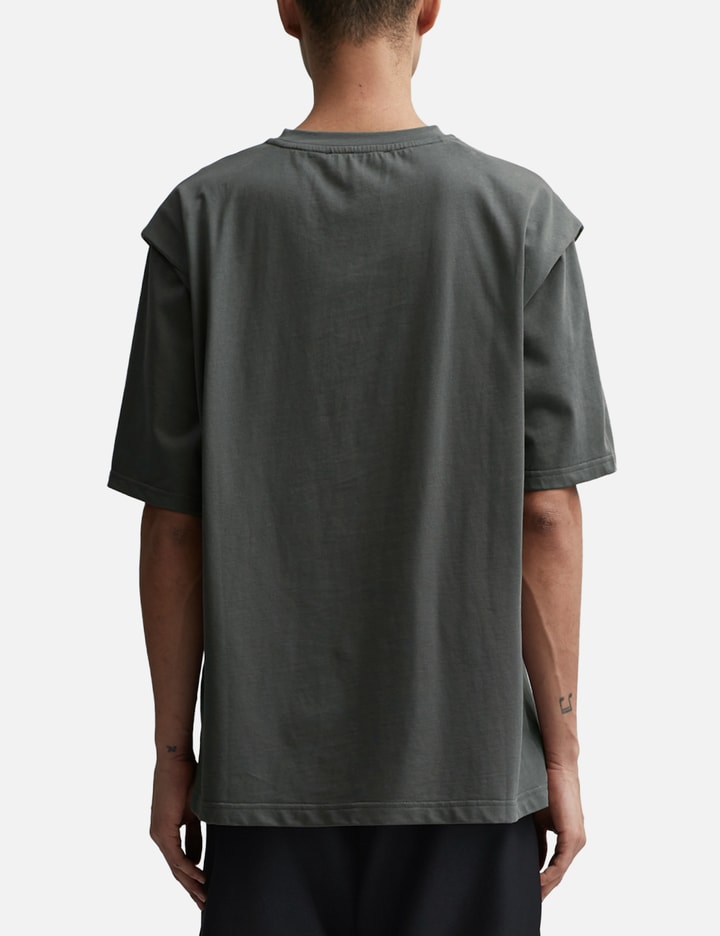 Shop Heliot Emil Outline Logo T-shirt In Grey