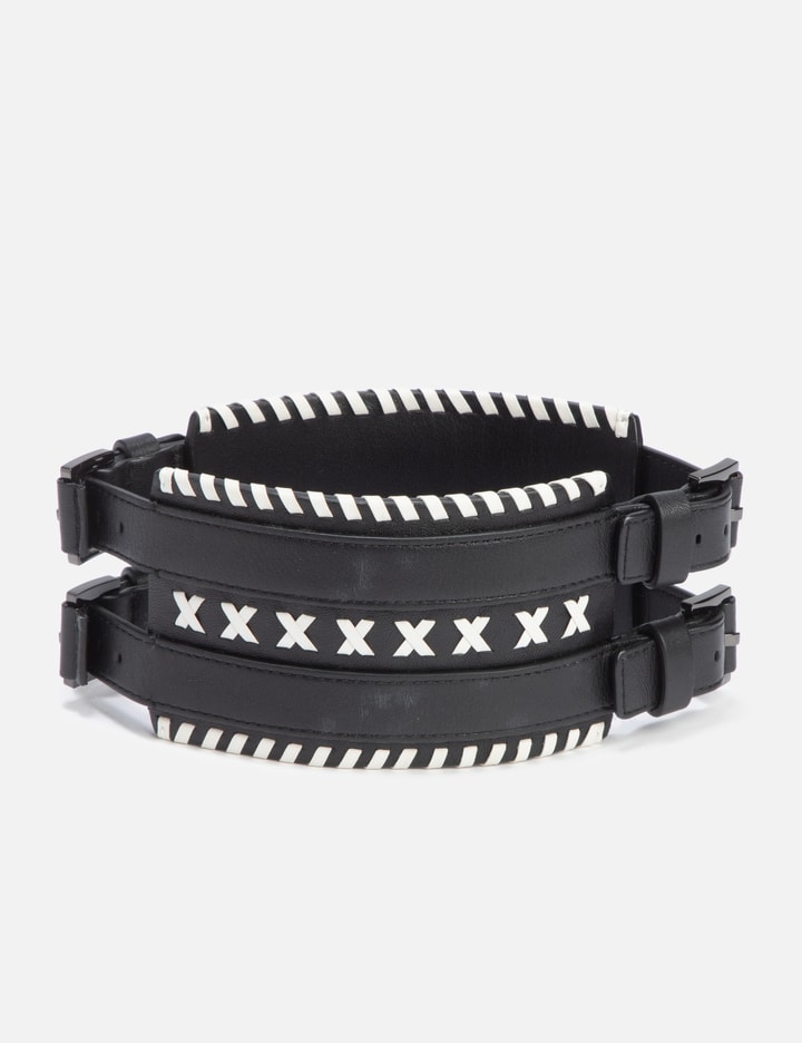 Givenchy Leather Braclet Set In Black