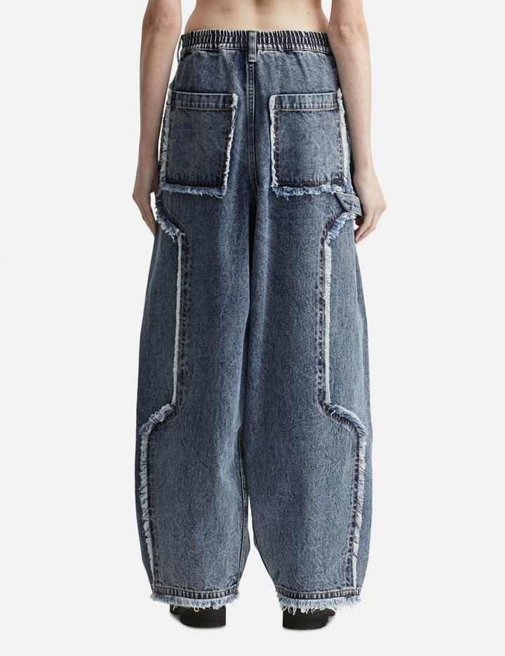 Distressed Raw Edge Balloon Jeans Placeholder Image