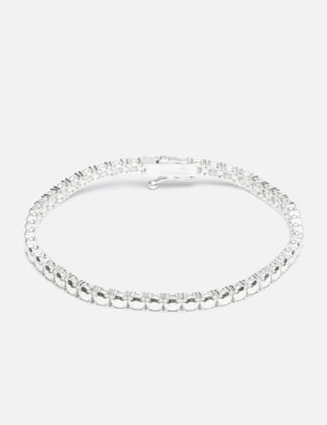 COLDFRAME Silver Diamond Tennis Bracelet M