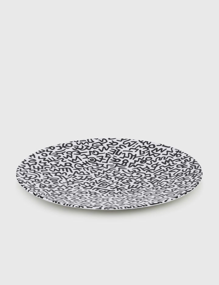 Keith Haring Black Pattern Limoges Porcelain Plate Placeholder Image