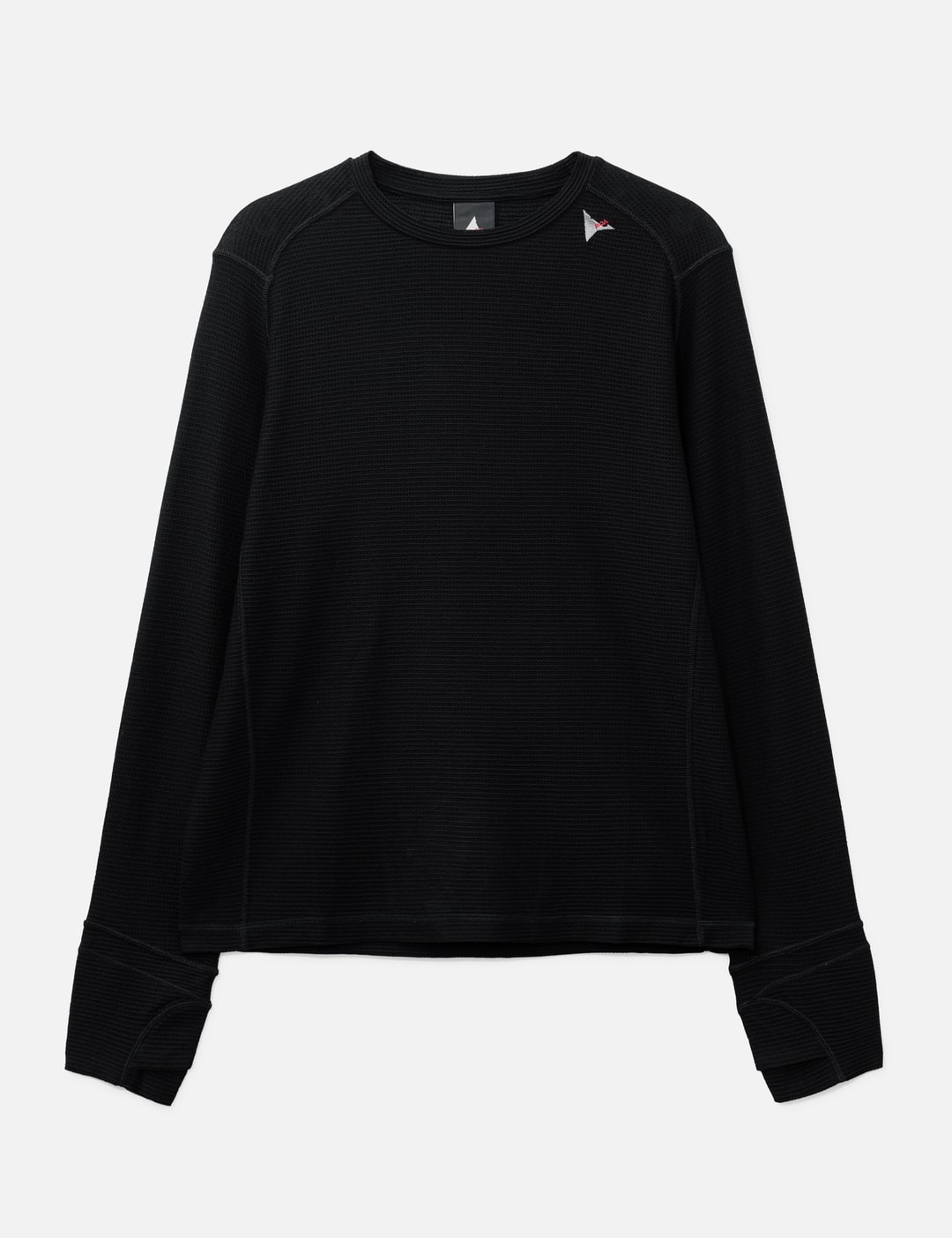 Roa Ashi Wool Tencel Baselayer Long Sleeve In Black/黑色/블랙/ブラック