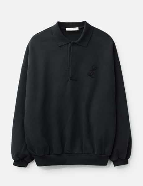 Fear of God Essentials Embroidered Classic Polo Sweatshirt