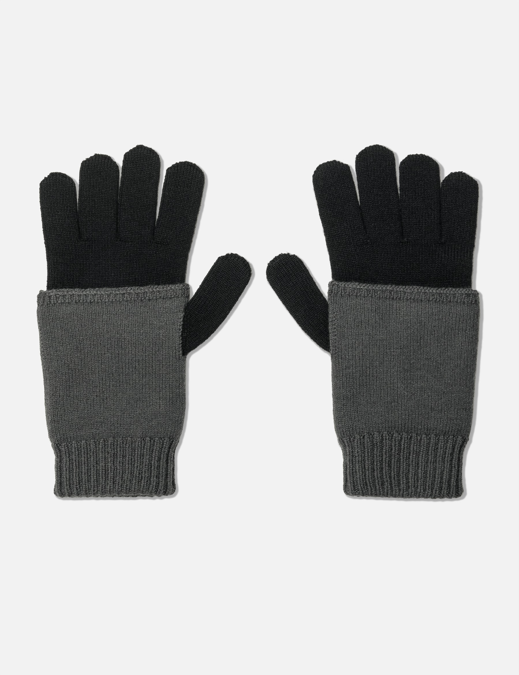 Two-Tone Knit Gloves view 7
