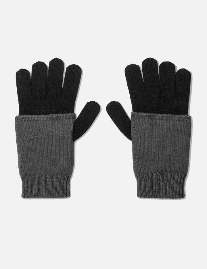 MM6 Maison Margiela Two-Tone Knit Gloves