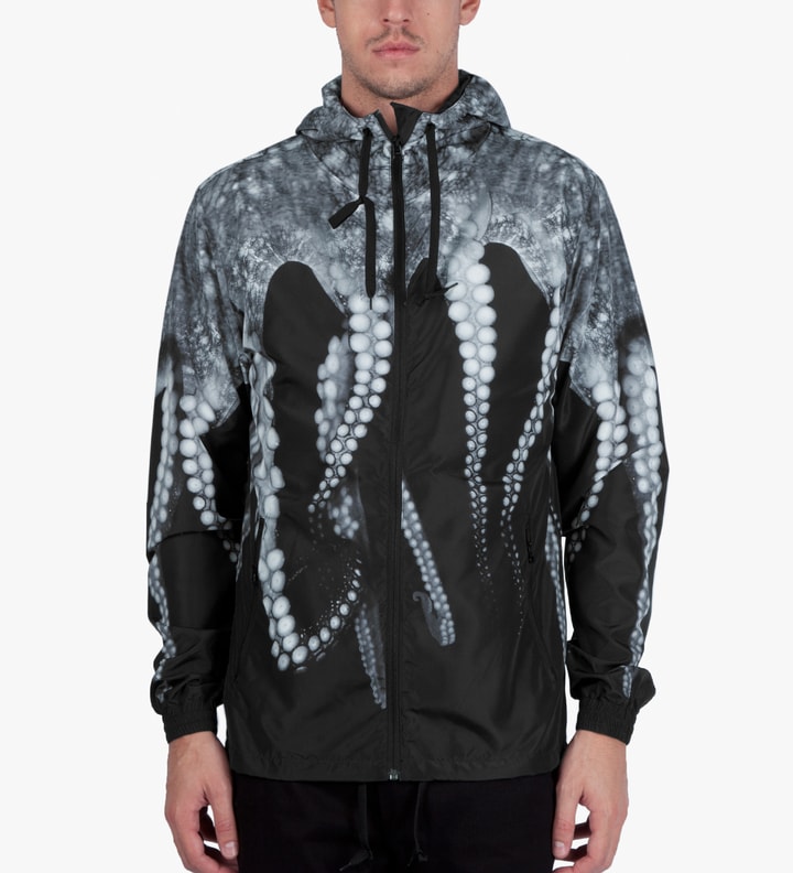 Black Double Octo Windbreaker Jacket Placeholder Image