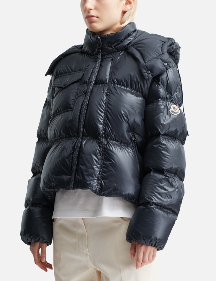 Erea Square-Quilted Hooded Short Down Jacket Placeholder Image