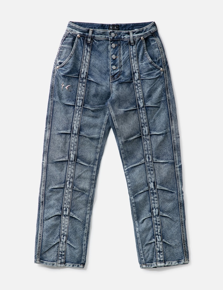 Gathered Tuck Jeans Placeholder Image