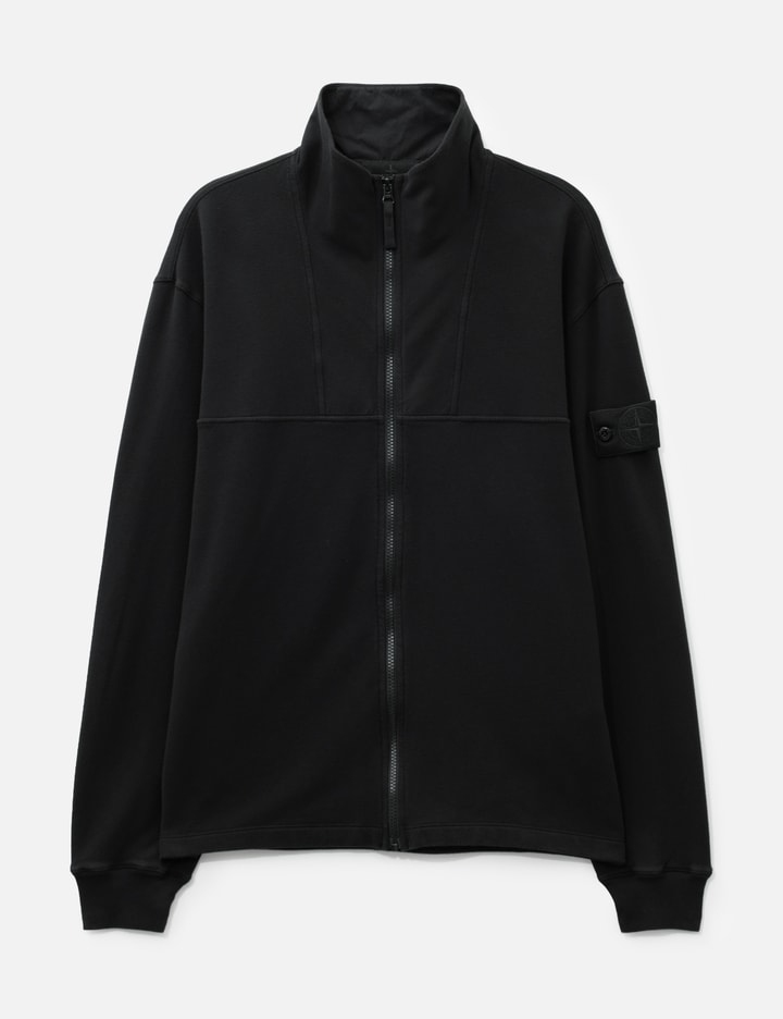 Stone Island Stretch Cotton Fleece_S.I. Ghost Comfort-Fit Zip-Up Track Jacket