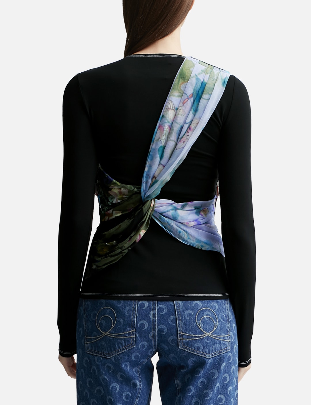 Regenerated Silk Scarves Draped Top view 10