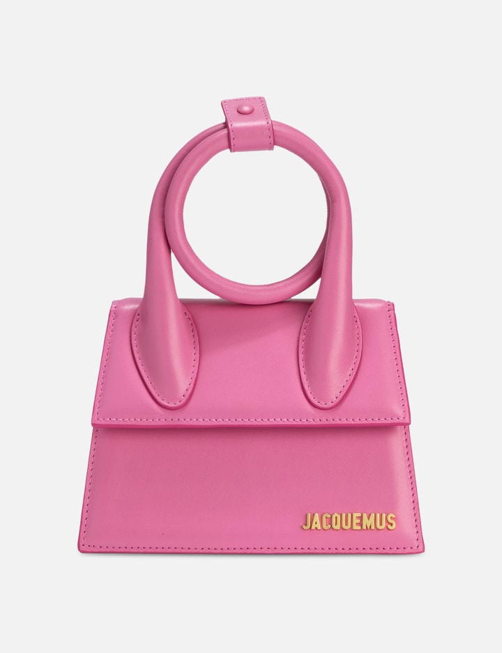 Jacquemus Le Chiquito Noeud Leather Shoulder Bag In Pink
