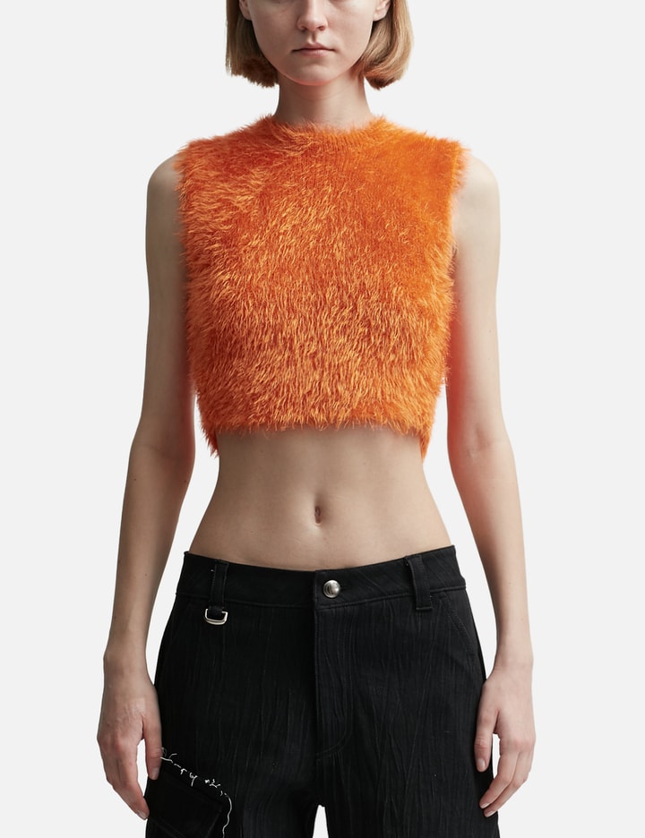 Puffy Knit Cropped Top Placeholder Image