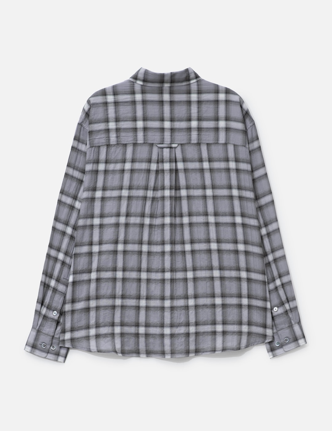 Seersucker Ombre Checkered Shirt view 9