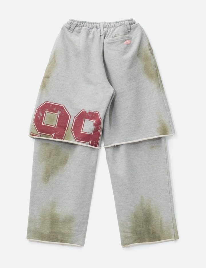 Layered Wide Leg French Terry Trousers Placeholder Image