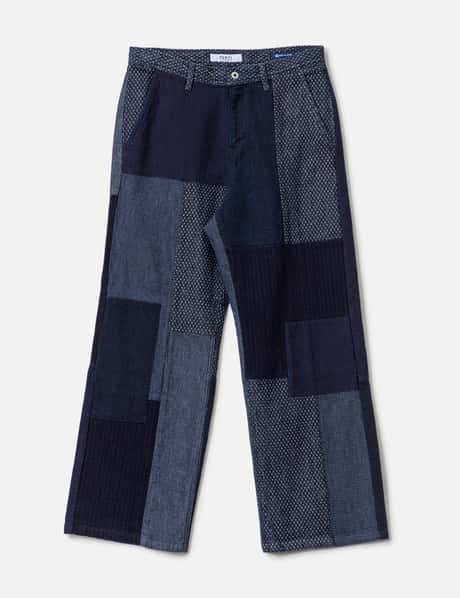FDMTL Patchwork Wide Pants Rinse