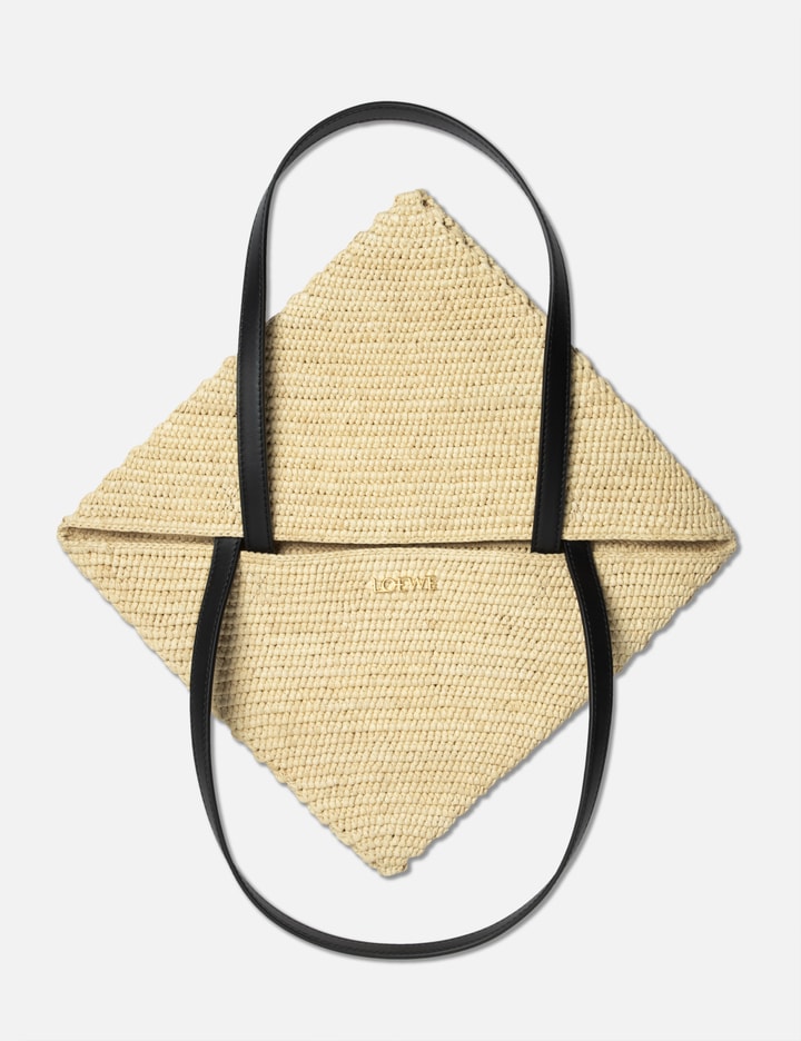 Loewe Medium Puzzle Fold Shoulder Bag In Beige