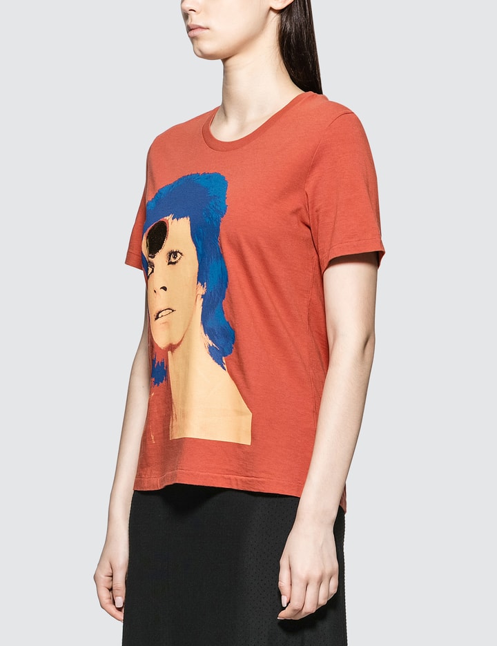 David Bowie T-shirt in Orange Placeholder Image